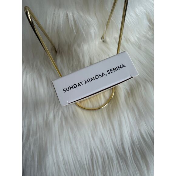 Red Aspen Nail Dashes- Sunday Mimosa, Serina (short, square yellow nails) - Picture 3 of 6